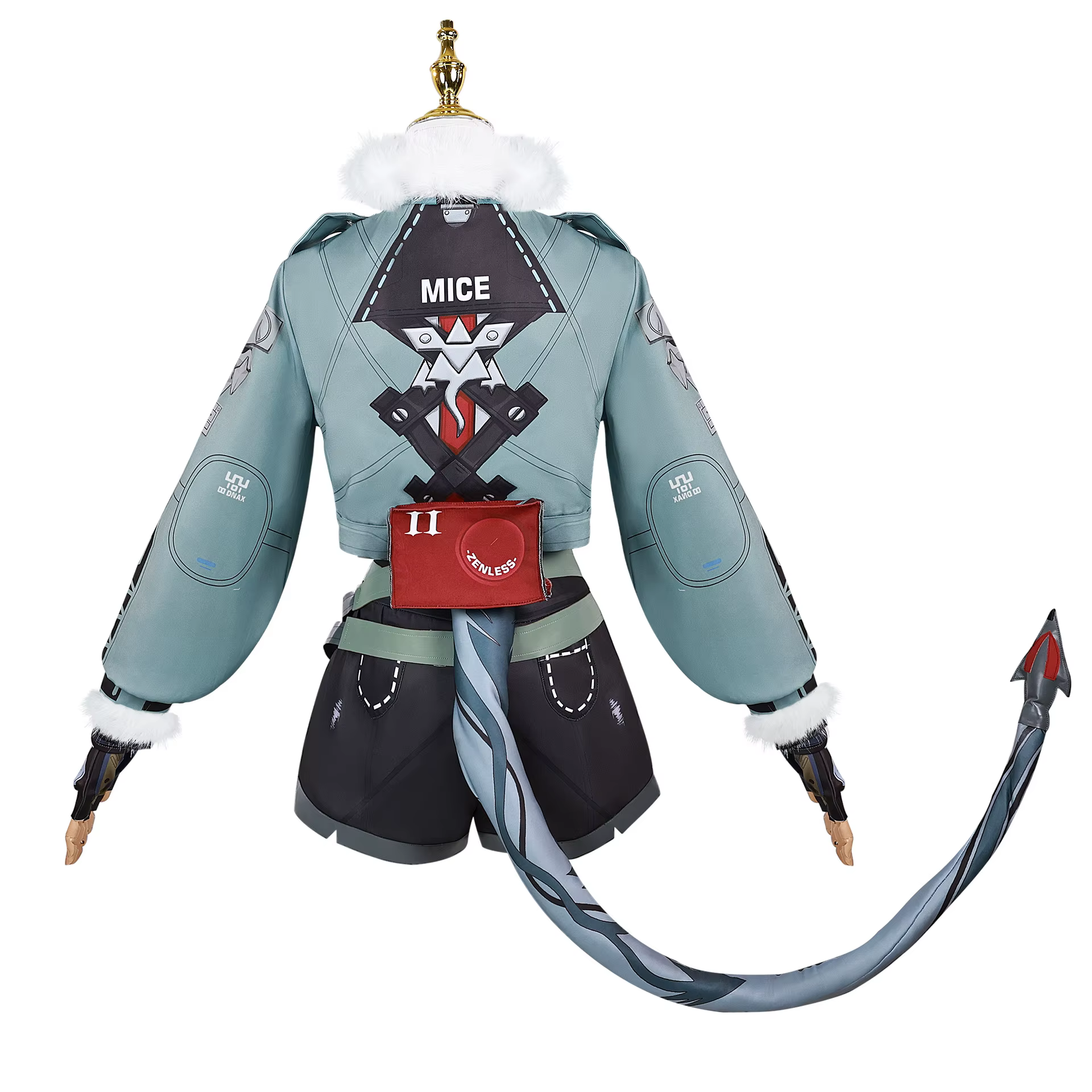 Perruque de Costume de Cosplay Zenless Zone Zero Jane Doe