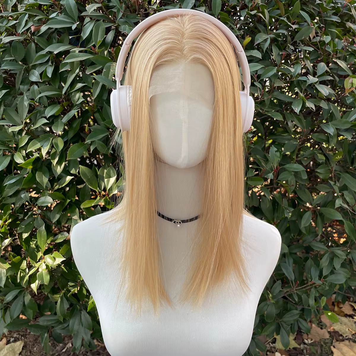 Perruque Lace Front Synthétique Blonde à Reflets Mixtes pour Femme