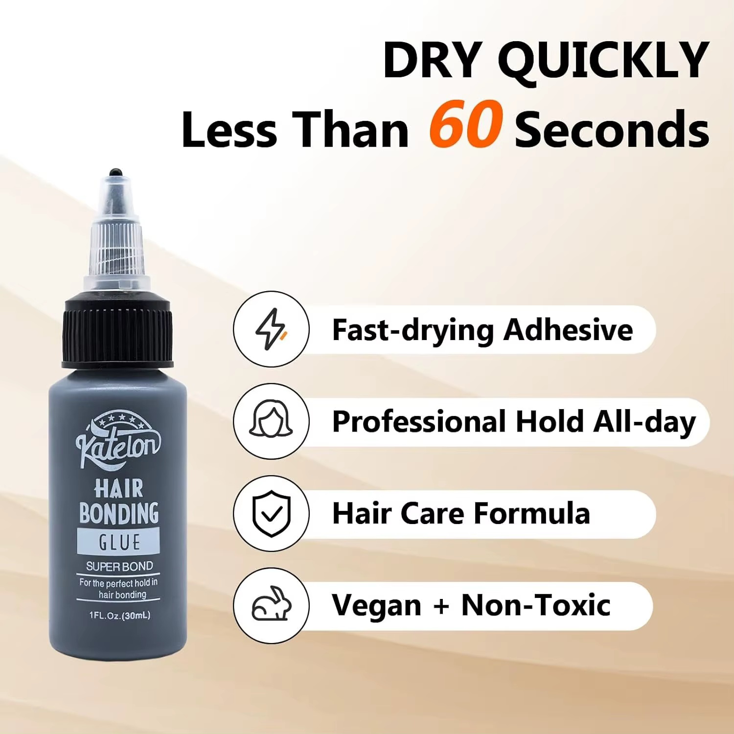 Colle pour cheveux pour pose rapide 1oz