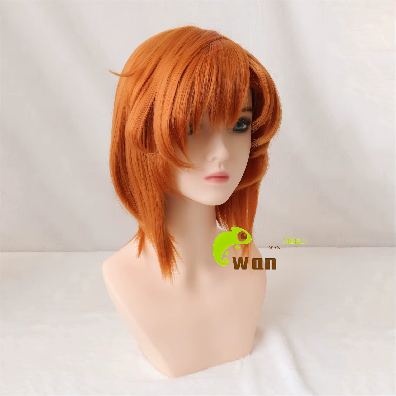 Anime Ryugu Rena Ryuugu Cosplay perruque 35 cm Orange femmes