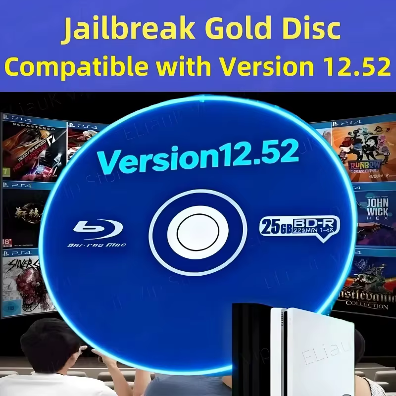 Ultimate PS4 tout-en-un Jailbreak Gold Disc Bootable éjection charge utile pour le micrologiciel 9.0-12.52 jeux de brassage à domicile et de sauvegarde Jailbreak Disc