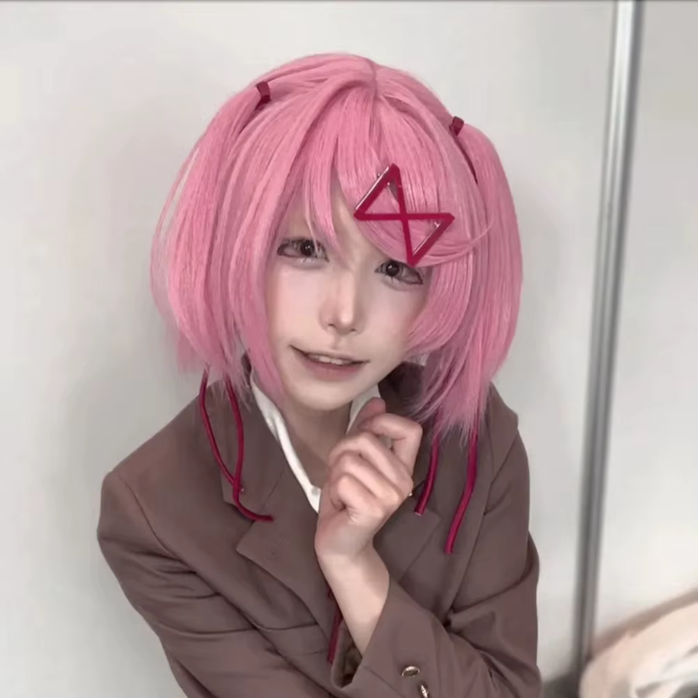 Perruque de Cosplay Anime Natsuki pour femmes