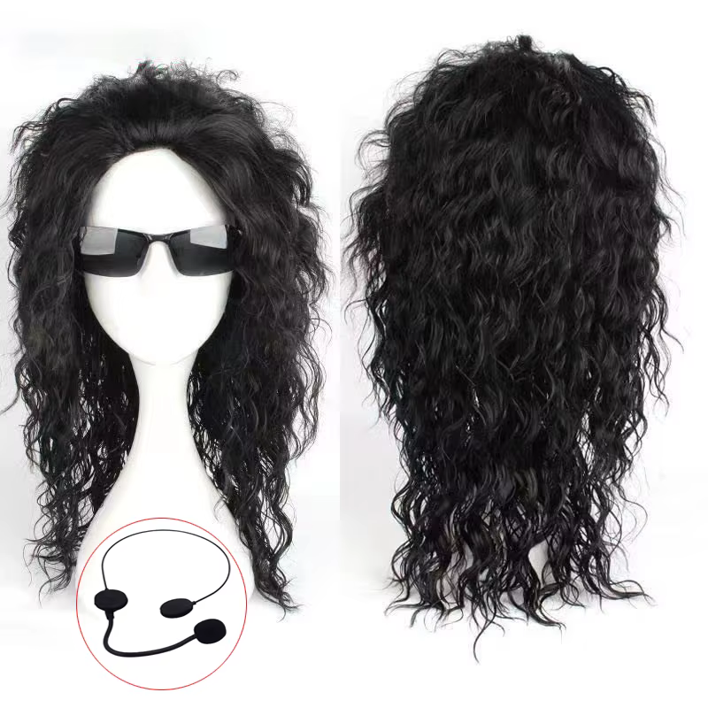 Perruque noire Michael Jackson Cosplay