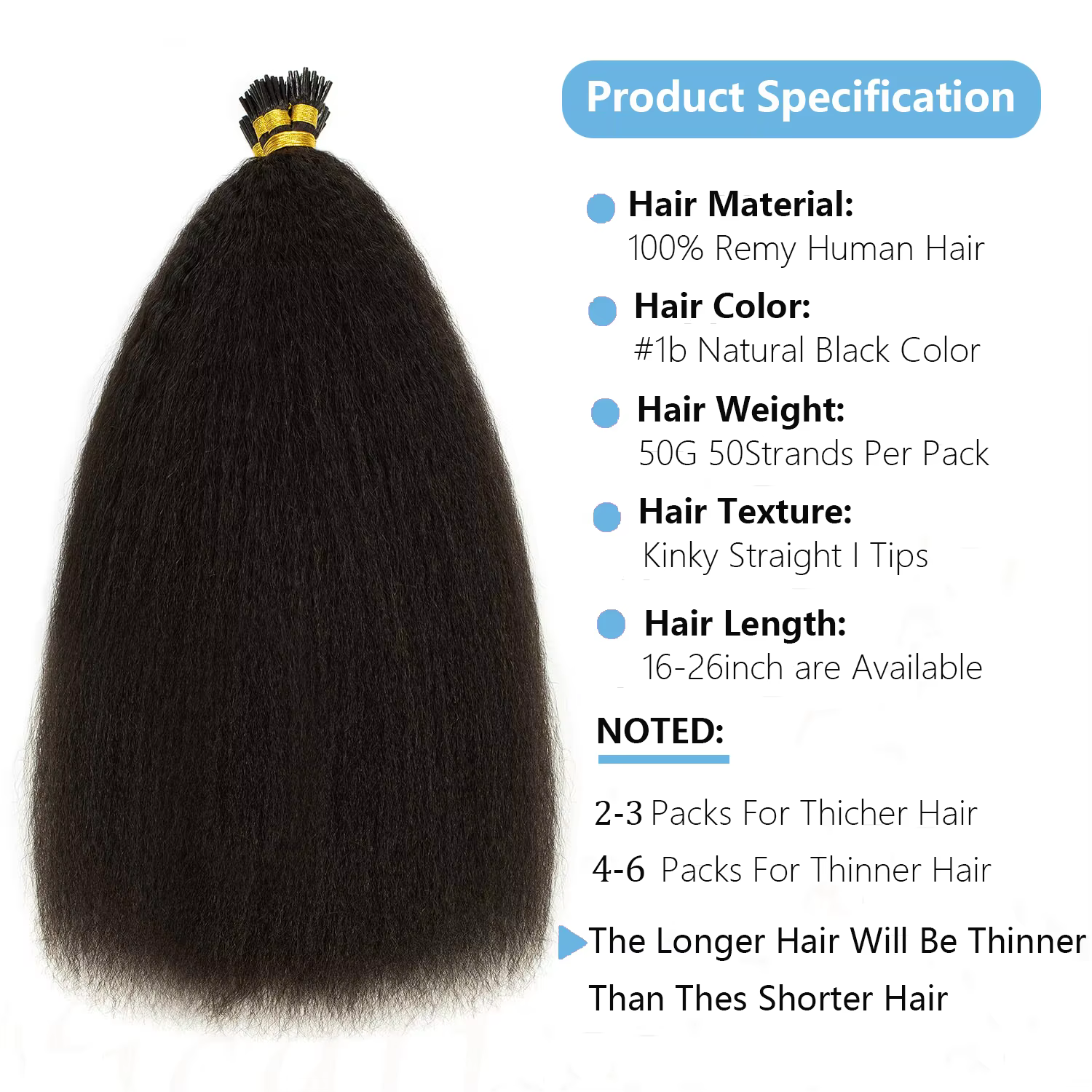 Extensions de cheveux humains vierges lisses et crépues