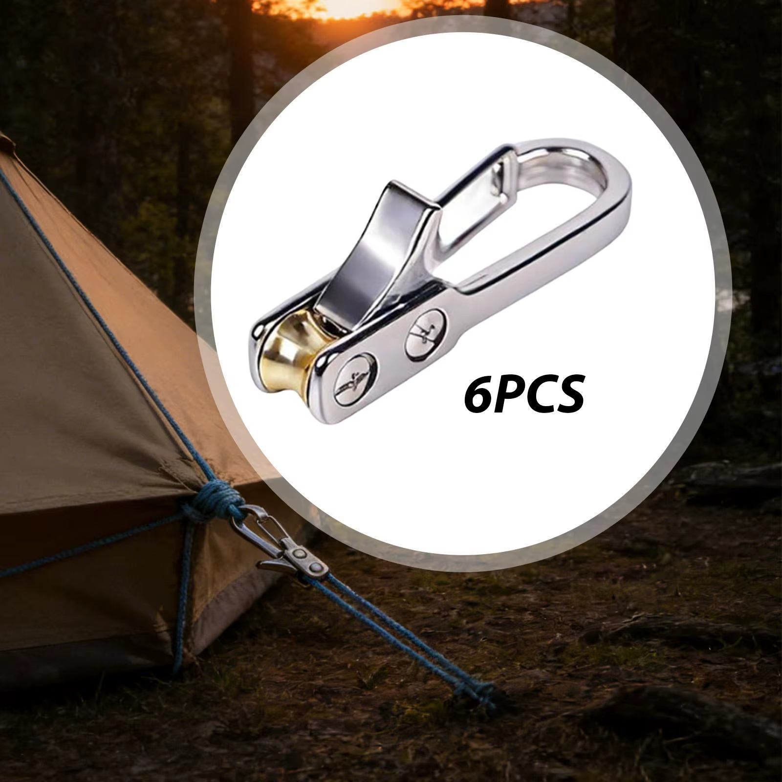 Tendeur de corde extérieur portable pour tente, bateau, usage domestique et corde à linge