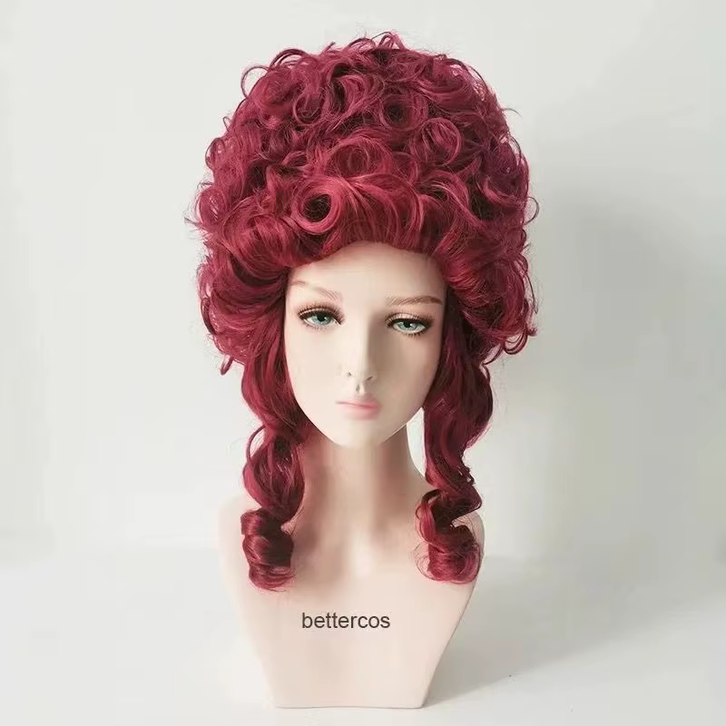 Perruque Cosplay Marie Antoinette perruque synthétique courte bouclée Anime Coser fille mignonne fibre résistante à la chaleur perruque de haute qualité utilisation Halloween