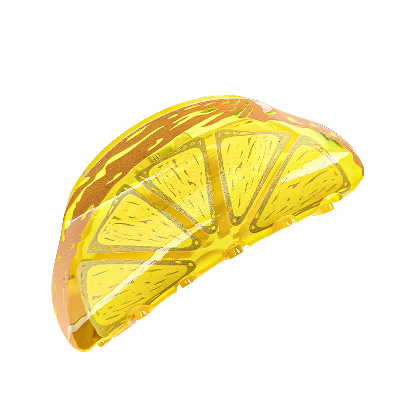 Pinces à cheveux pour femmes Fruits banane citron Kiwi réel Funnty mignon Kawaii Verstaile