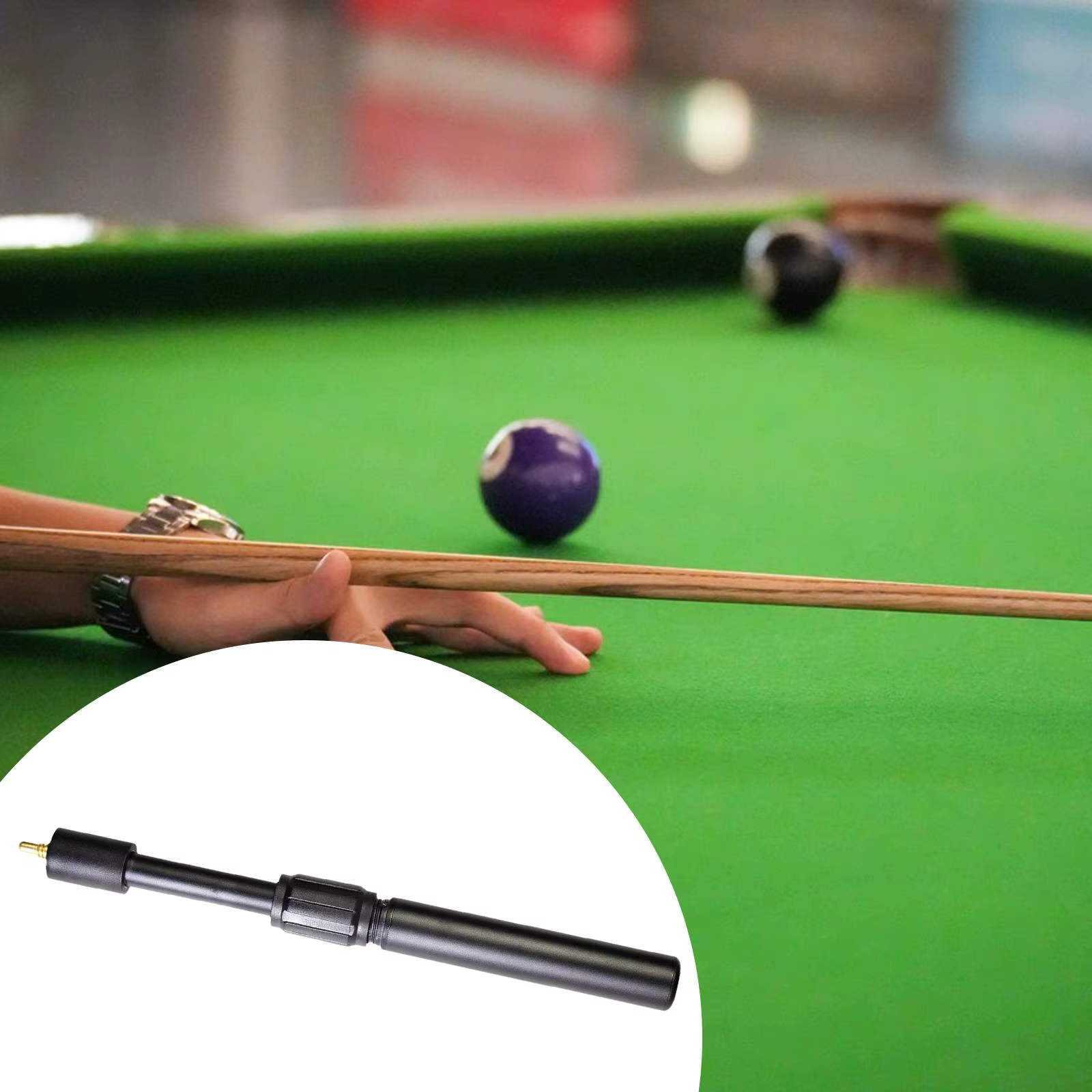 Extension de queue de billard en alliage d'aluminium léger, outil d'allongement de la queue, accessoires pour la salle de jeux à domicile