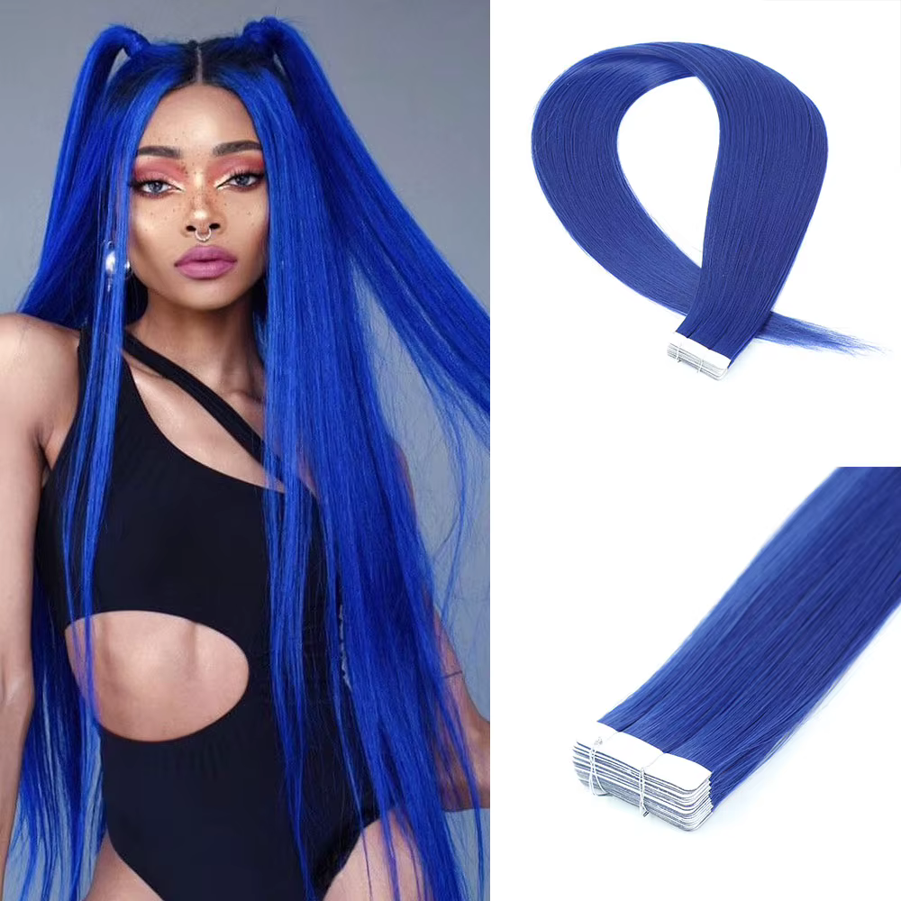 Fantaisie rose bande dans les Extensions de cheveux coloré synthétique