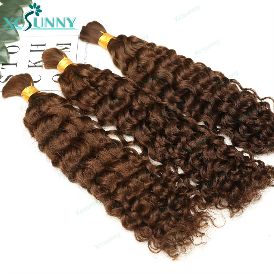 Boho tresses Extensions de cheveux humains paquets en vrac