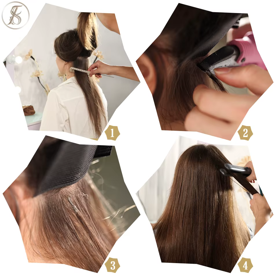 U Tip Extensions de Cheveux Humains