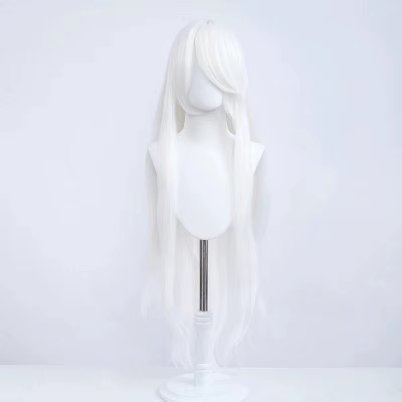 Perruque polyvalente cos animation modélisation 100 cm de long cheveux raides pleine tête ensemble anime style ancien