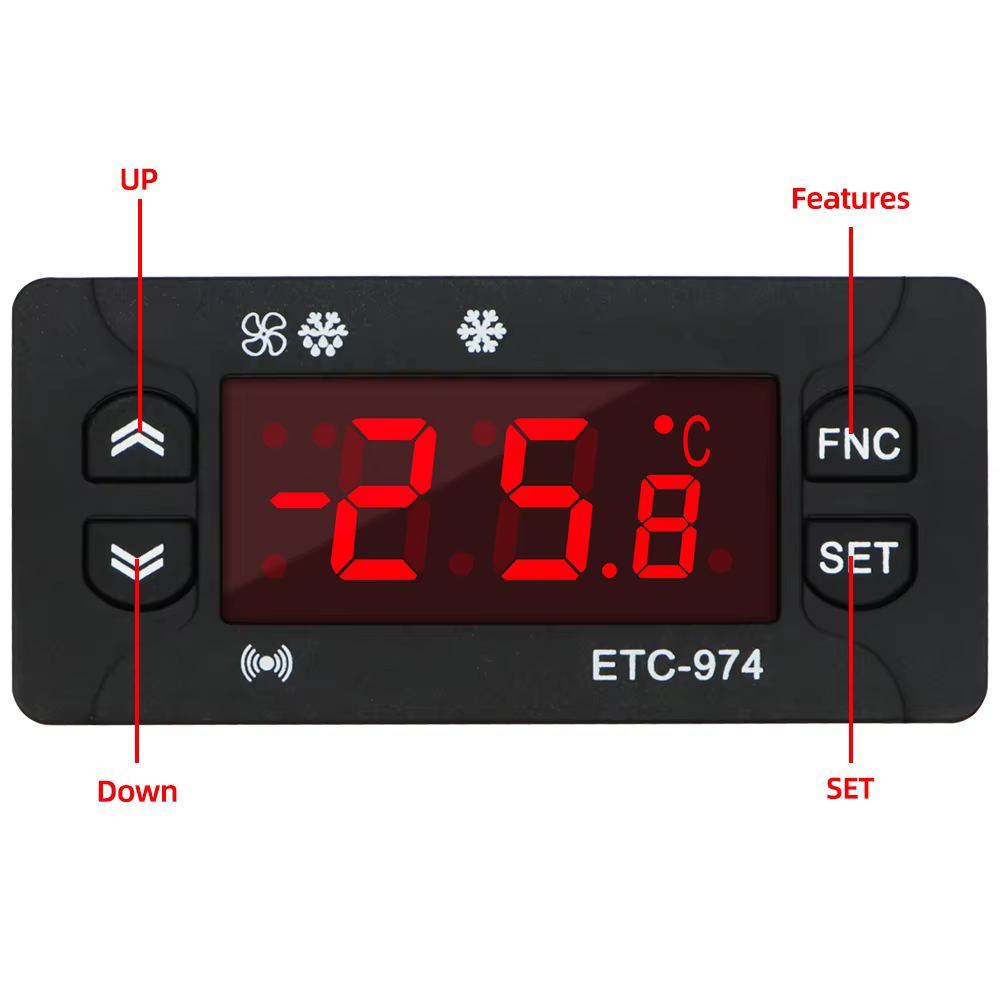 Régulateur de température ETC-974 micro-ordinateur 220V numérique Mini ThermoandreSotchi thermorégulateur Thermocouple NTC capteur de touristes