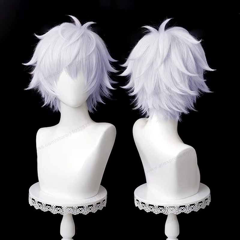 Perruque de Cosplay Anime Gojo Satoru