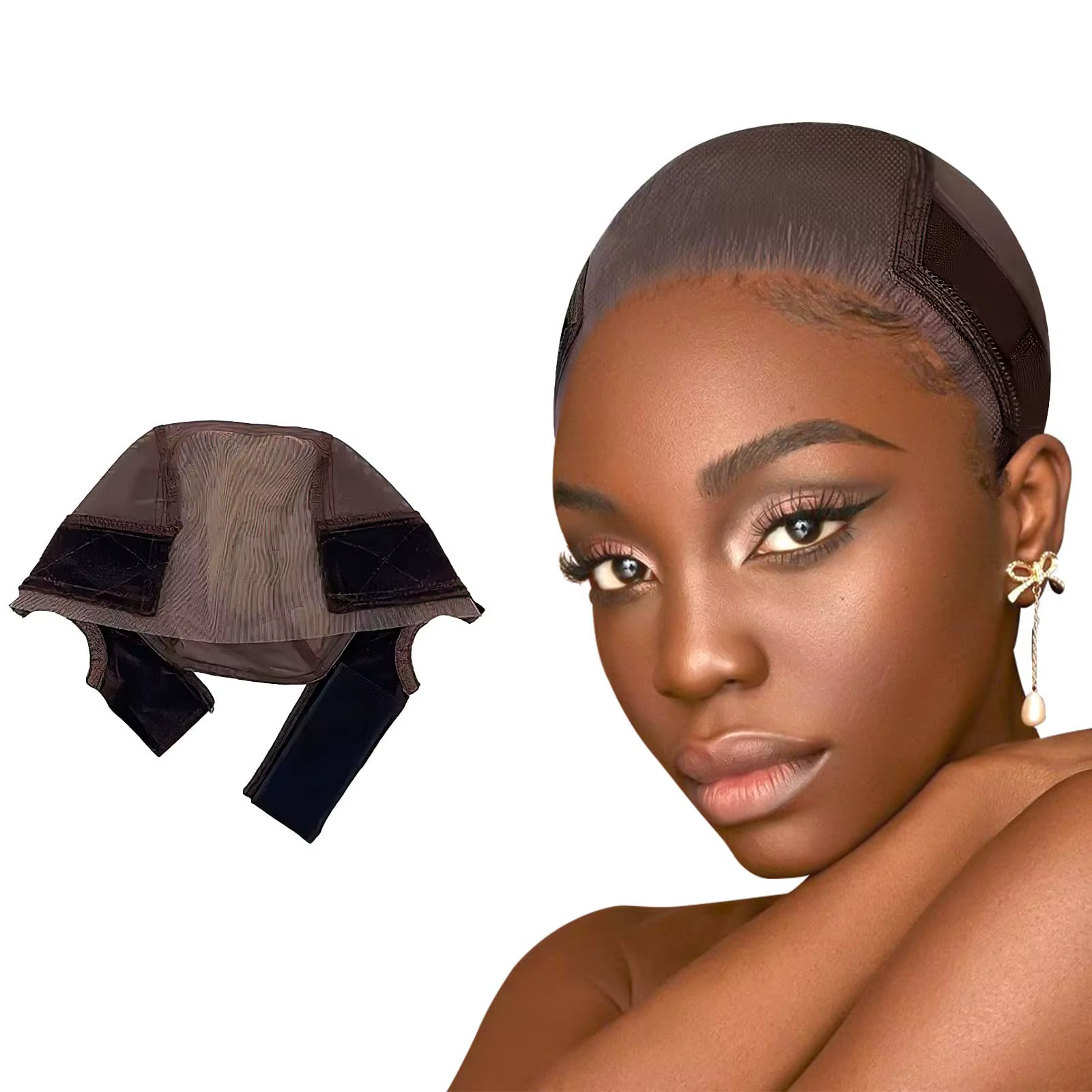 Bonnet de maintien pour perruque en dentelle, transparent et réutilisable, pour perruques sans colle et perruques frontales en dentelle, pour maintenir les perruques en place