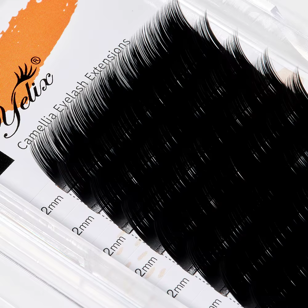 Extensions de cils Yelix Camellia avec adhésif, extensions de cils volume UB UC UJ en éventail, cils Camellia Blooming pour artistes en extensions de cils