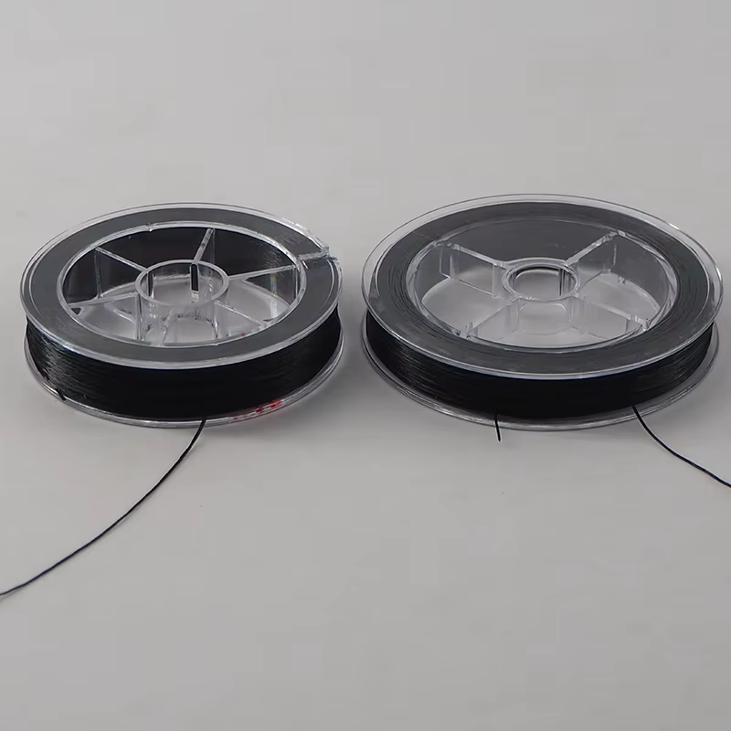 Fil entièrement élastique pour la fabrication d'extensions de cheveux invisibles à plumes 60 m/rouleau