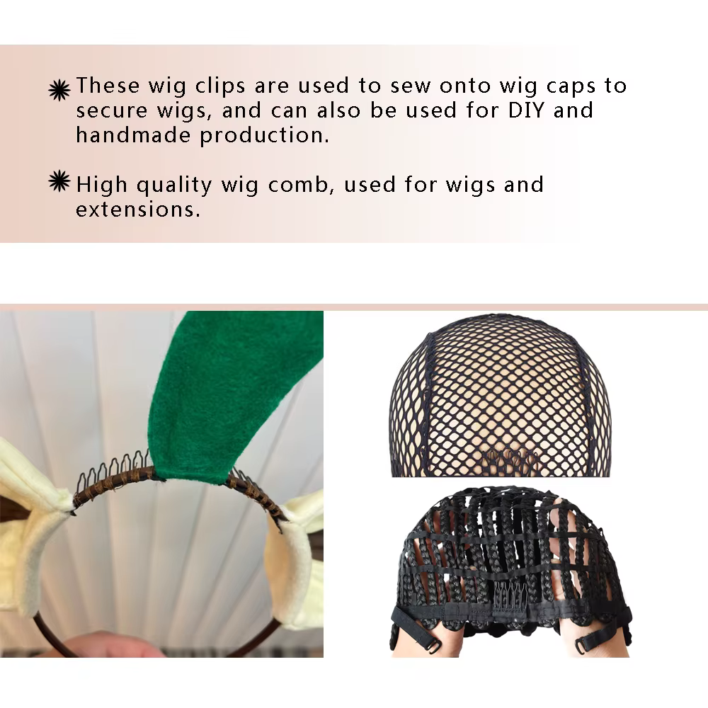 Clips pour perruques en dentelle