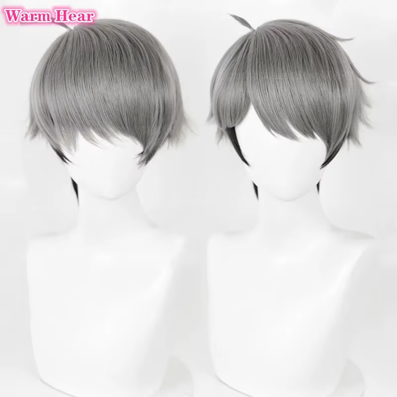 Perruque de Cosplay synthétique de haute qualité, 30cm, No.7 Miya Atsumu, perruques de fête résistantes à la chaleur + bonnet de perruque