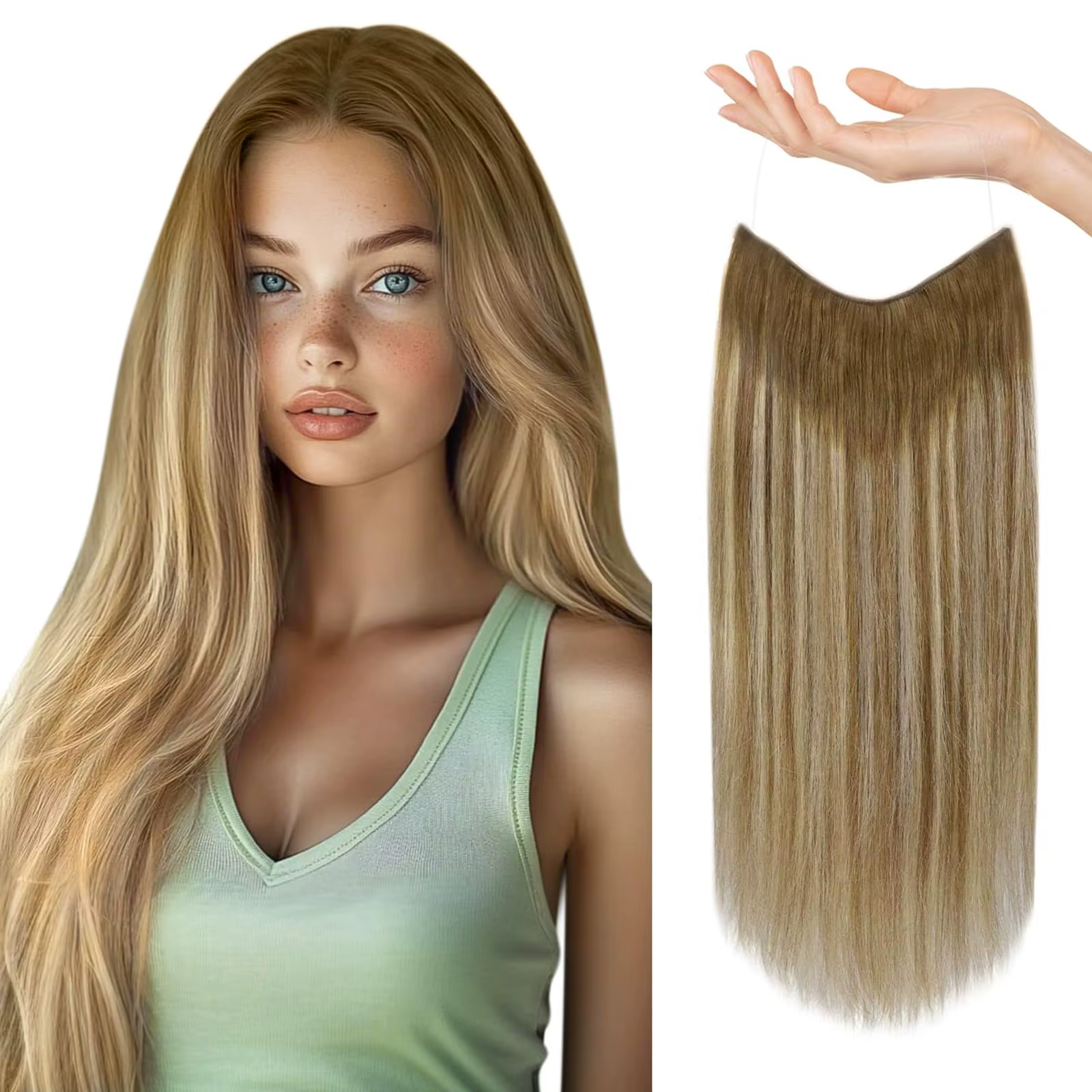 Extensions de cheveux naturels Fish Line
