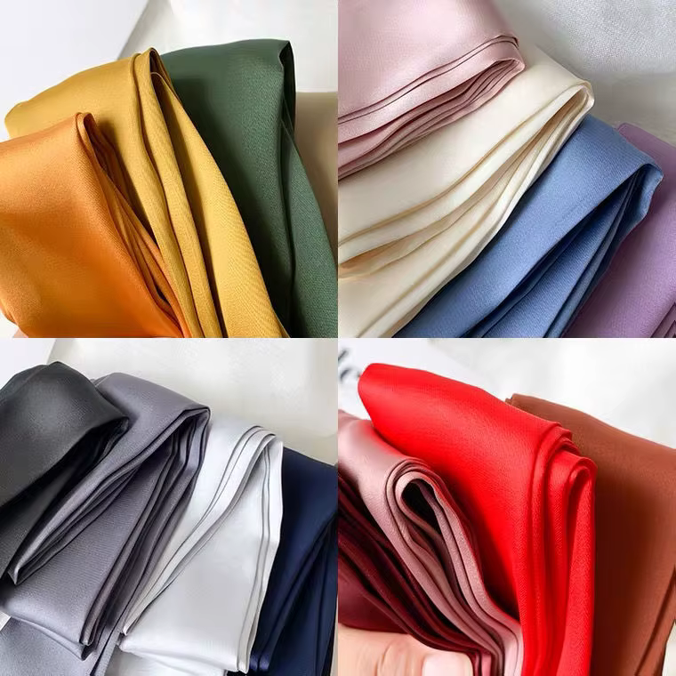Foulard étroit en Satin de soie 5x200cm