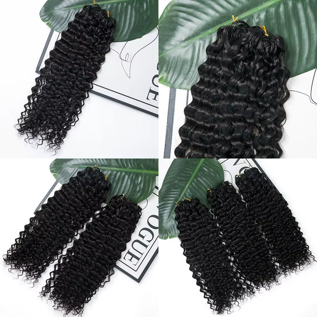 Extensions de cheveux humains tressés au Crochet