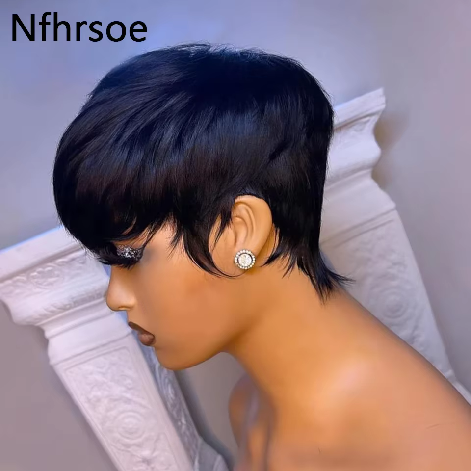 Perruque Bob courte et lisse