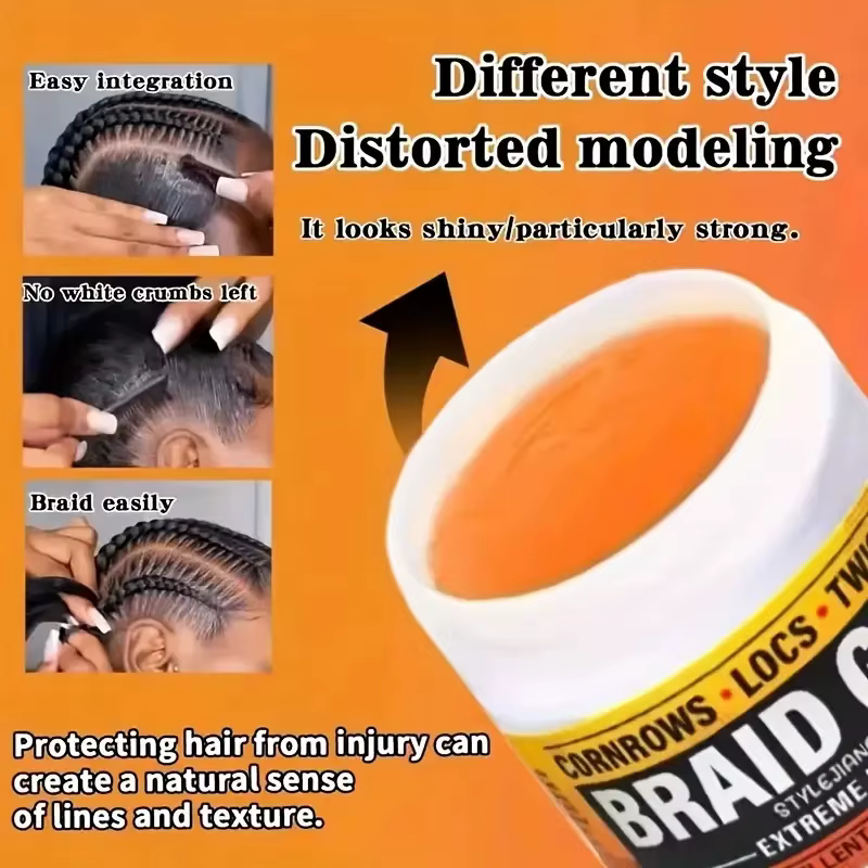 Gel de tresse à tenue extrême - Cire coiffante pour mèches