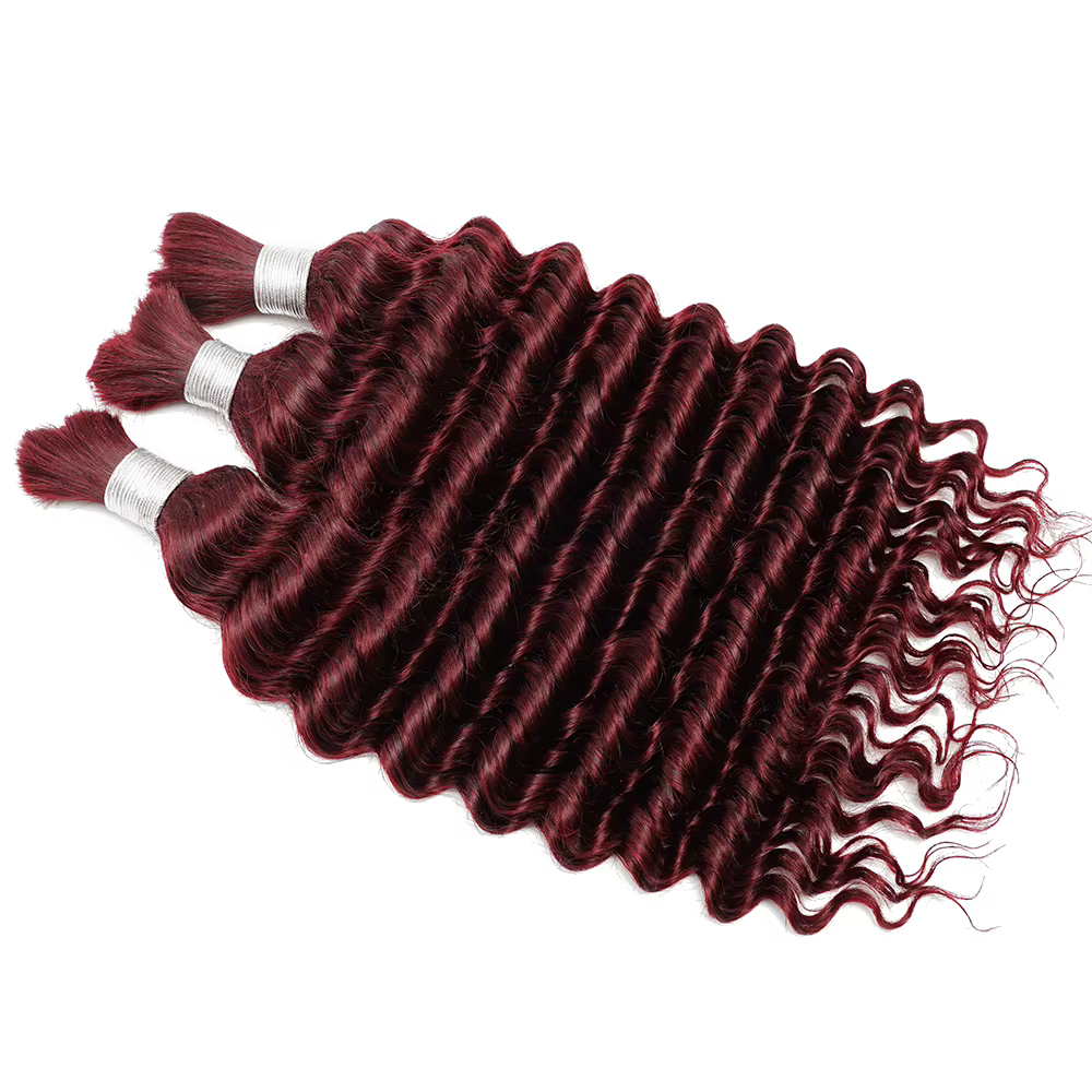 # Extensions de cheveux humains 100% naturels 99j Bourgogne pour tressage