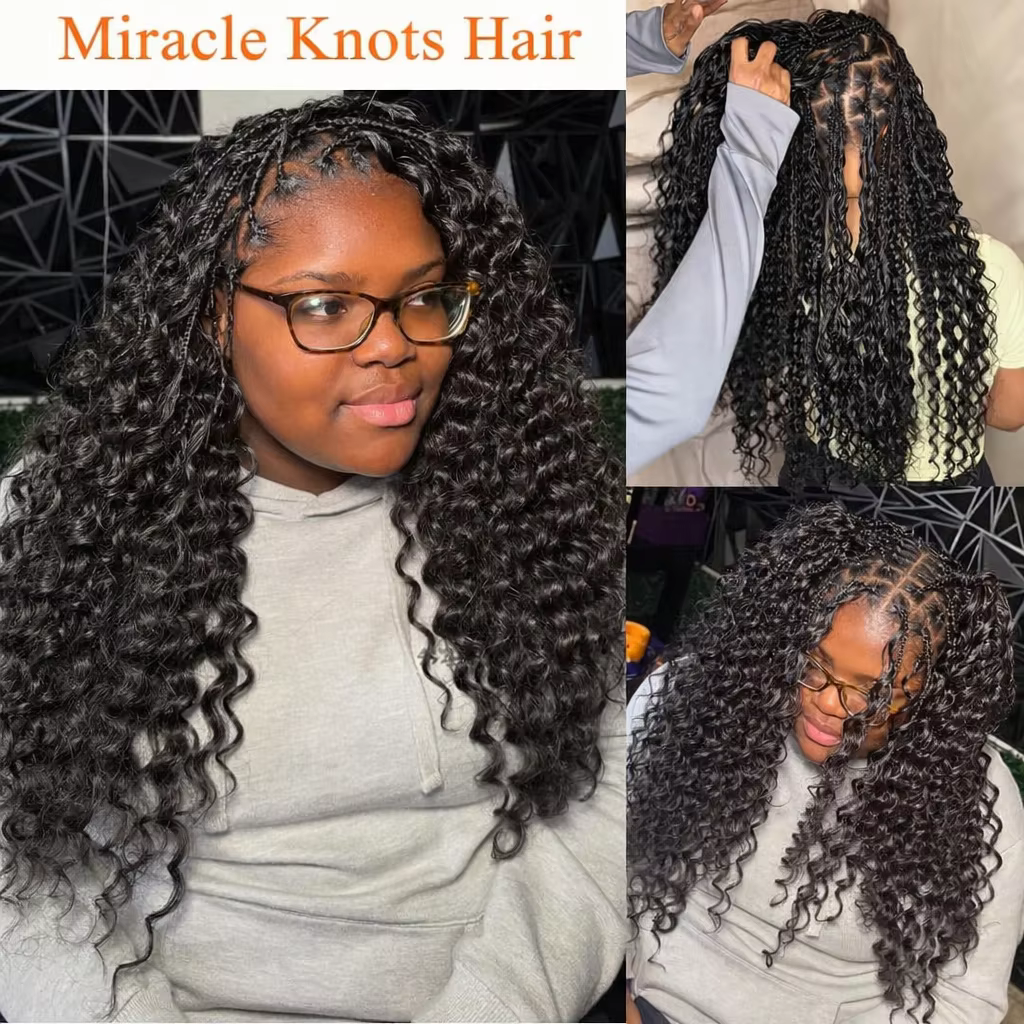 Extensions de cheveux au Crochet pré-séparées sans nœuds
