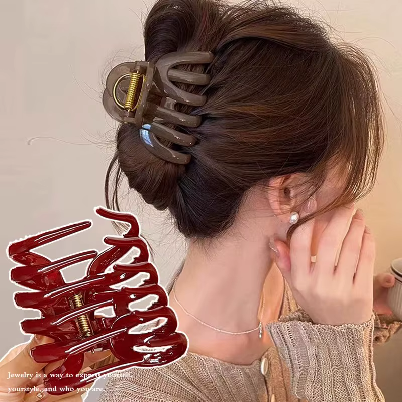 Nouvelle conception, pince à cheveux en forme de citrouille de qualité supérieure pour femmes