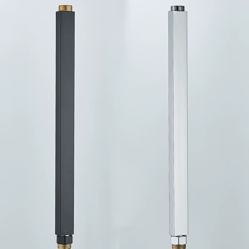 HOShower-Tuyaux d'extension carrés et circulaires, Tube en acier inoxydable, Tuyaux de haute qualité, 30 cm, 40 cm, 50cm