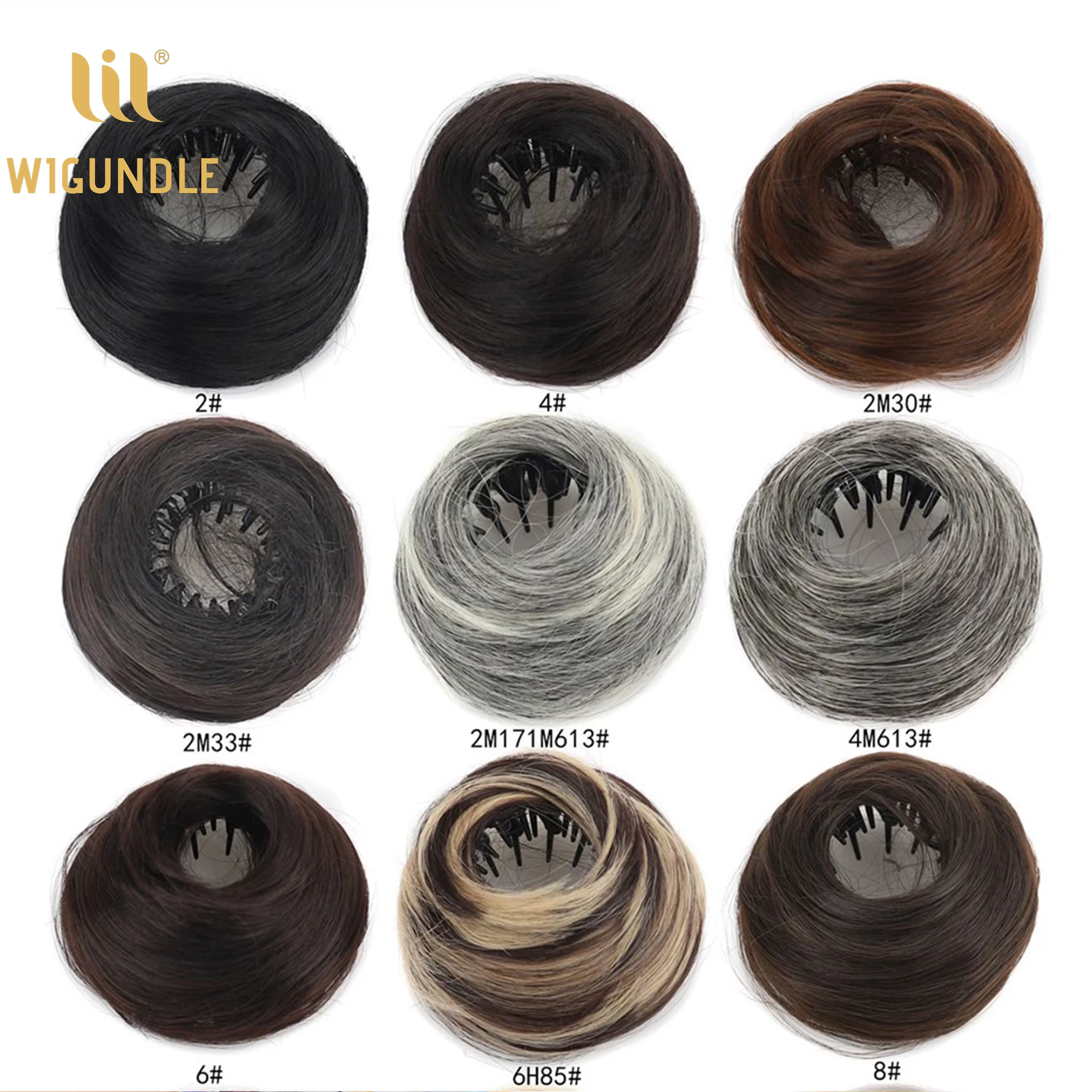 Chignon synthétique lisse pour femme