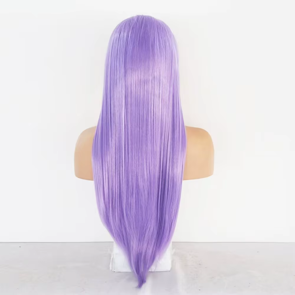Perruque Lace Front Wig synthétique lisse violette