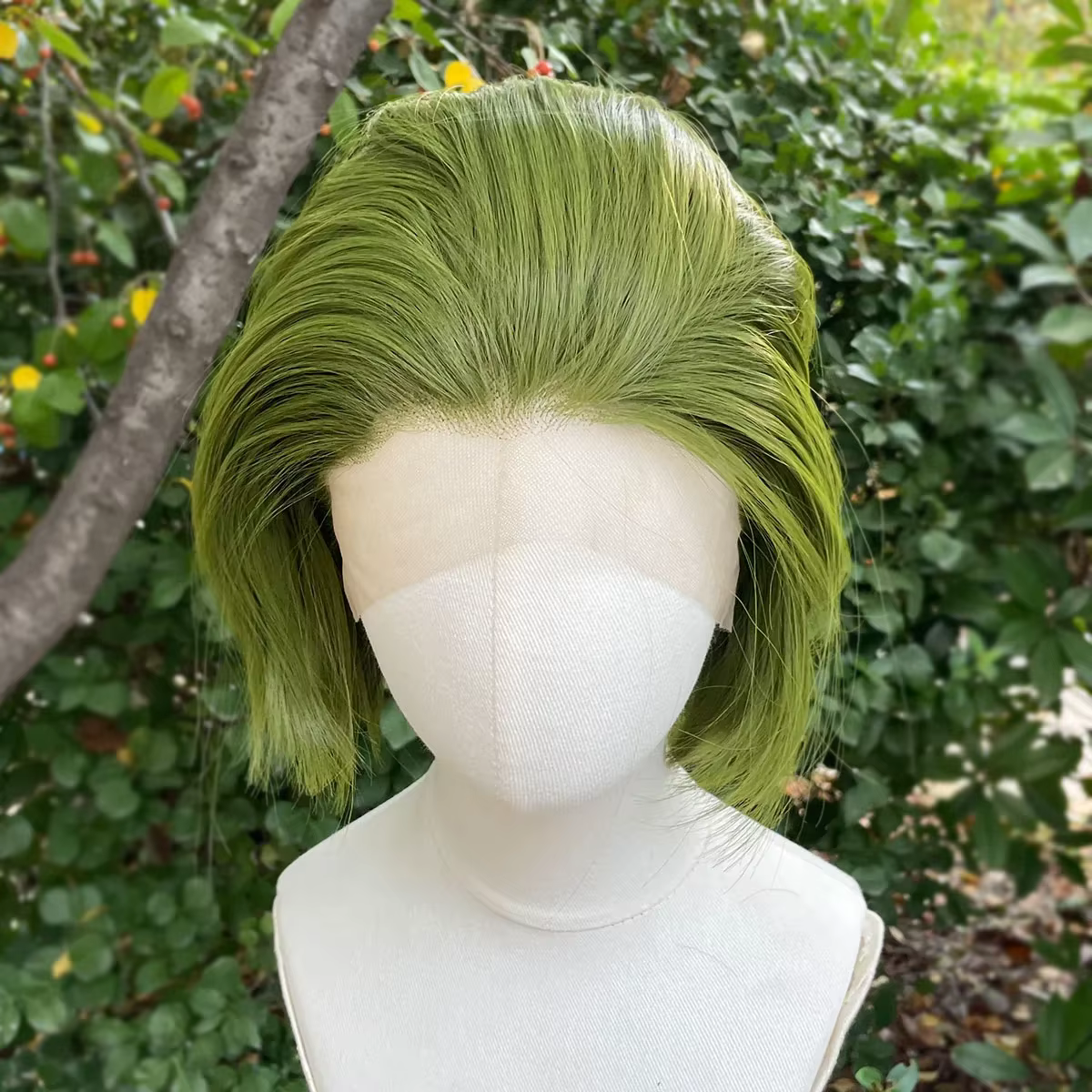 Perruques de Cosplay Bob Joker courtes vertes pour hommes