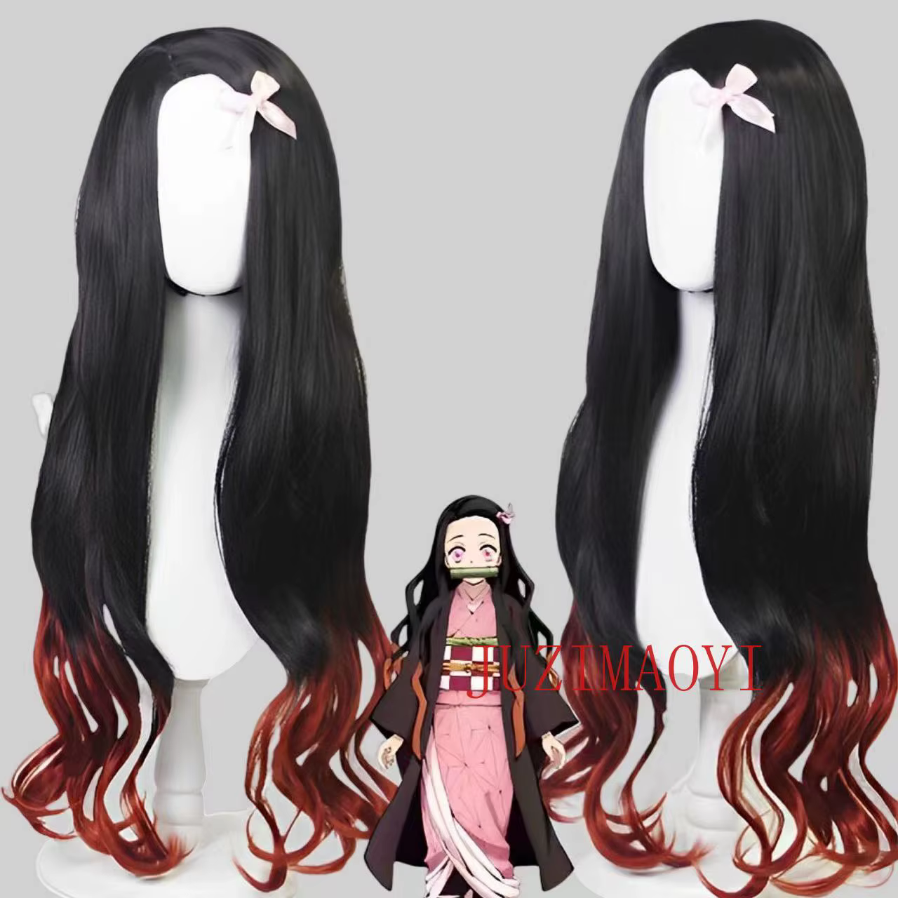 Nezuko Cosplay perruque