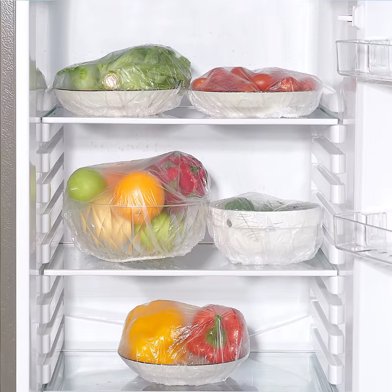 Couvercle alimentaire jetable réutilisable, enveloppe en plastique, couvercles alimentaires élastiques durables pour bols, couvercles d'assiettes élastiques pour sac d'économie de nourriture de cuisin