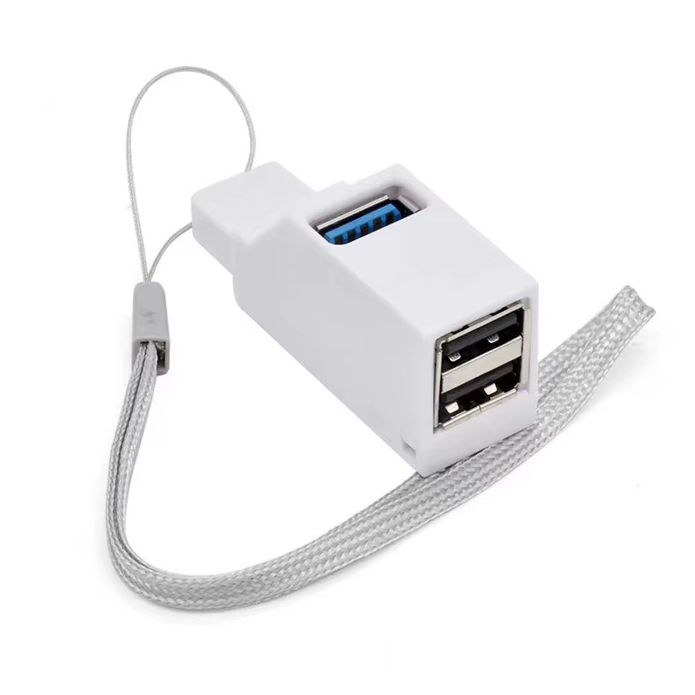 Adaptateur HUB USB 3.0, Mini boîtier séparateur 1 à 3 Ports USB 2.0 haute vitesse pour PC portable, lecteur de carte disque U