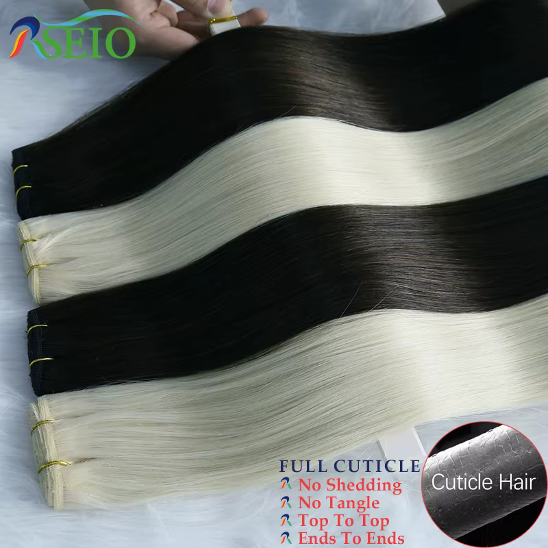RSEIO Extensions de cheveux humains trame