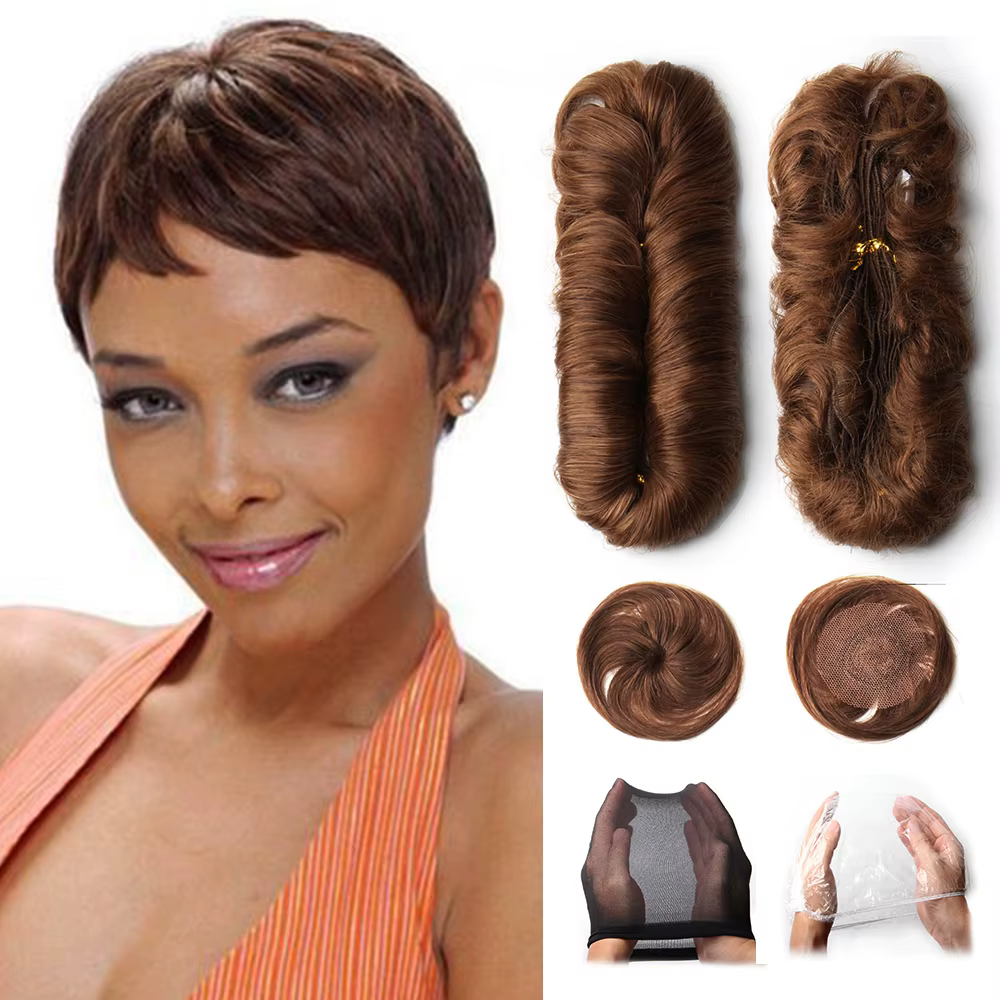 Tissage en lot brésilien naturel bouclé ombré avec Closure
