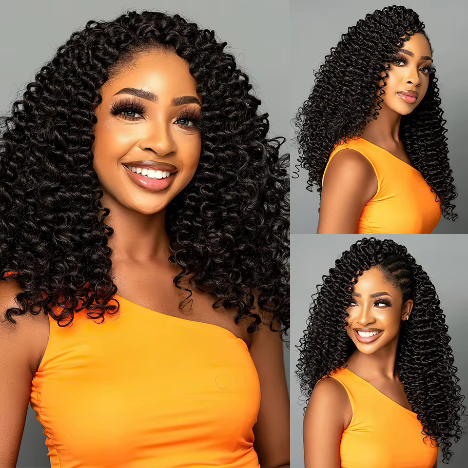 Extensions de Tresses Synthétiques au Crochet pour Femme
