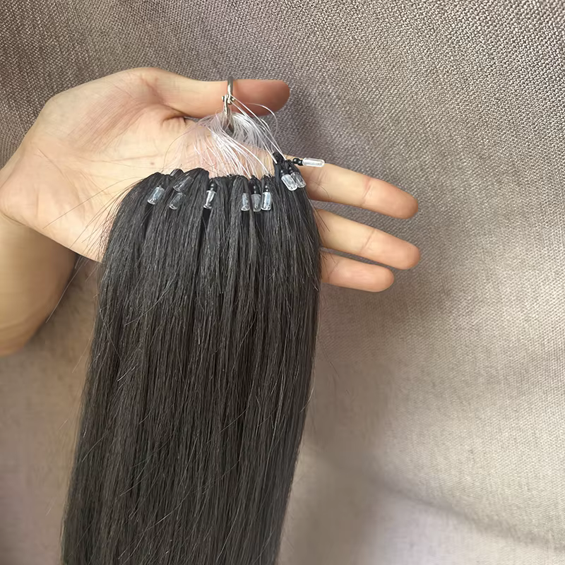 Extensions de cheveux Remy noirs naturels H6