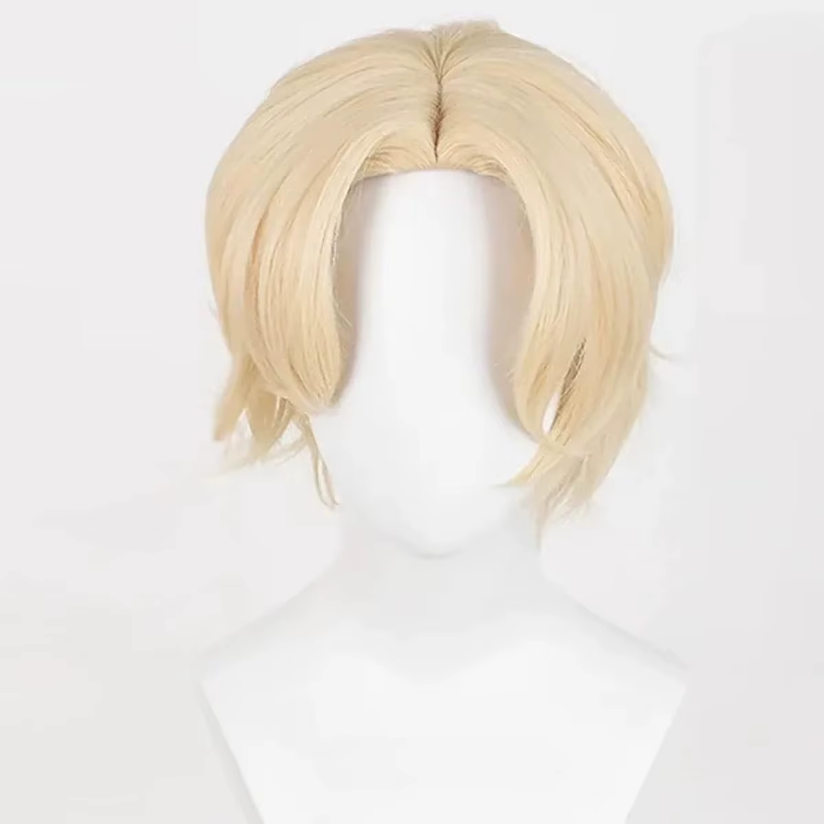 Perruque blonde courte unisexe pour Costumes de Cosplay