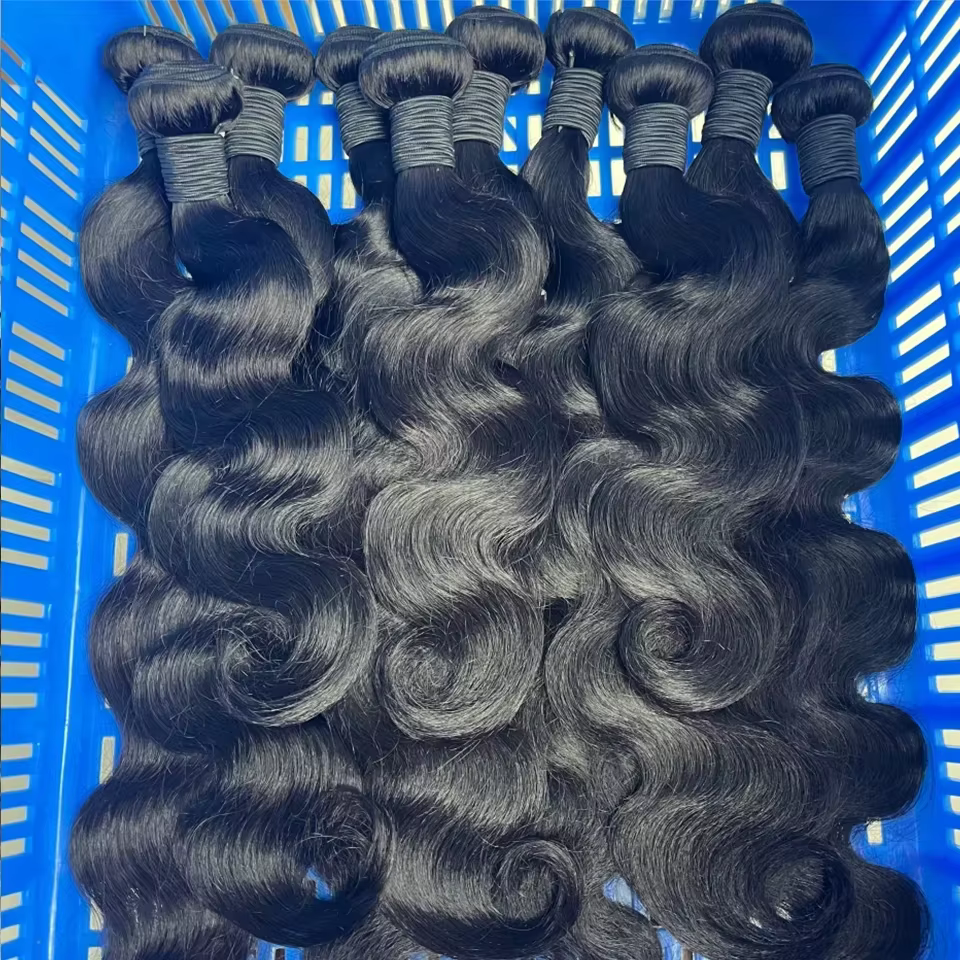 Extensions de cheveux humains vierges bruts Remy