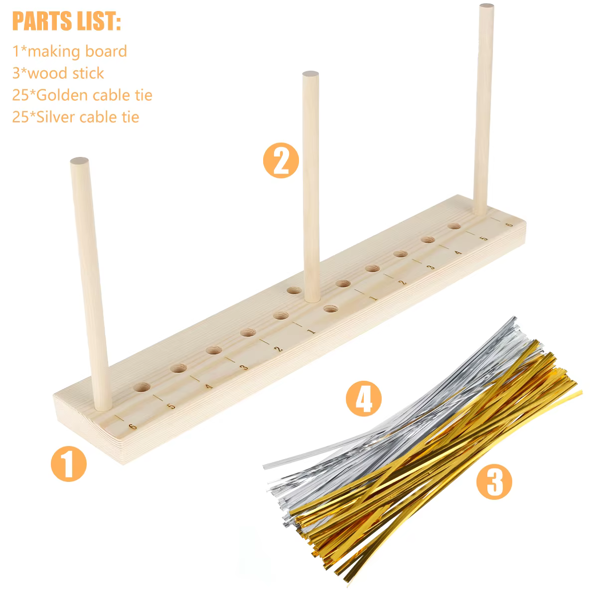 Fabricant d'arc étendu pour couronnes de ruban, outil de fabrication d'arcs en bois, nœuds de cheveux, Corsages, couronnes de vacances pour décoration de fête de noël