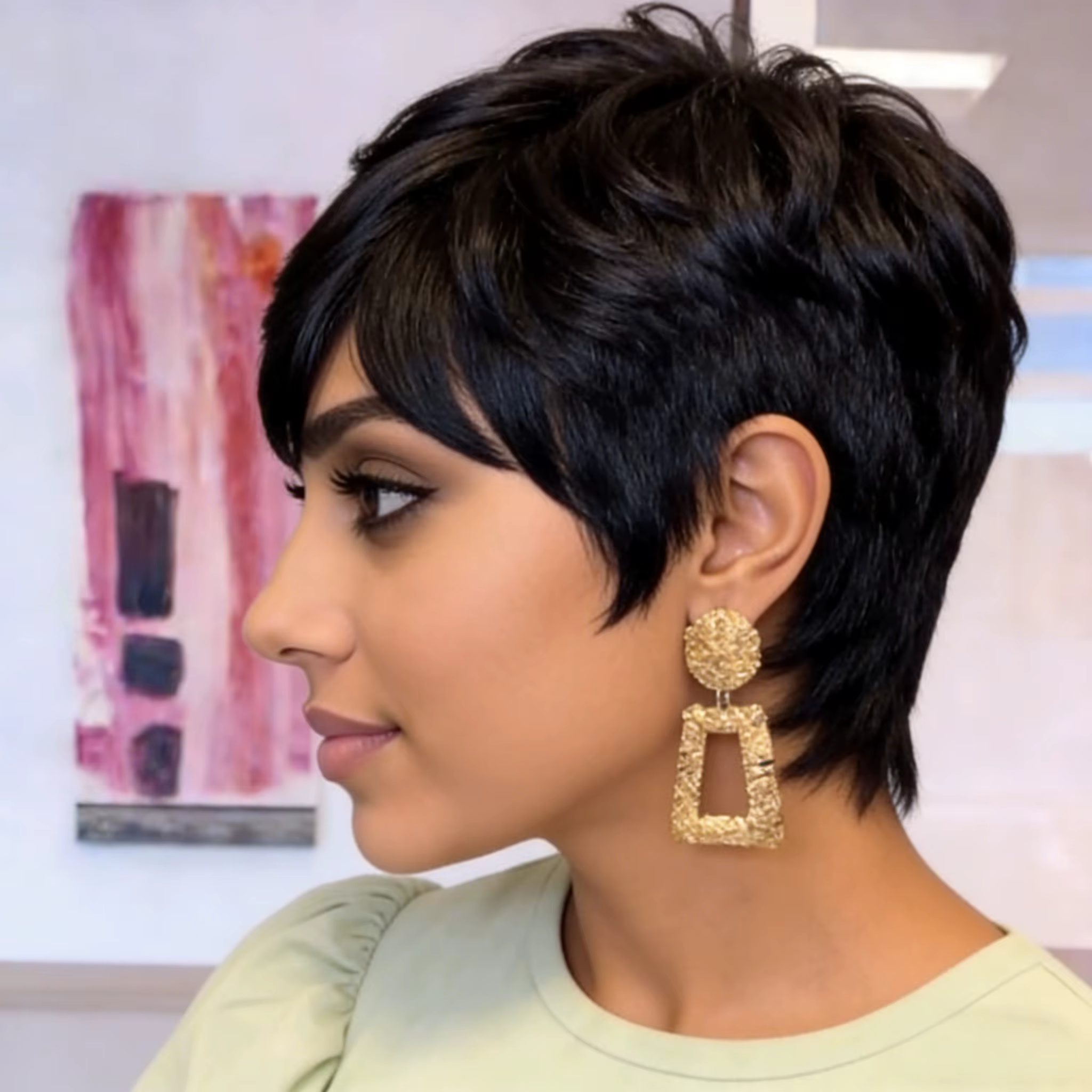Perruques coupe Pixie pour femmes