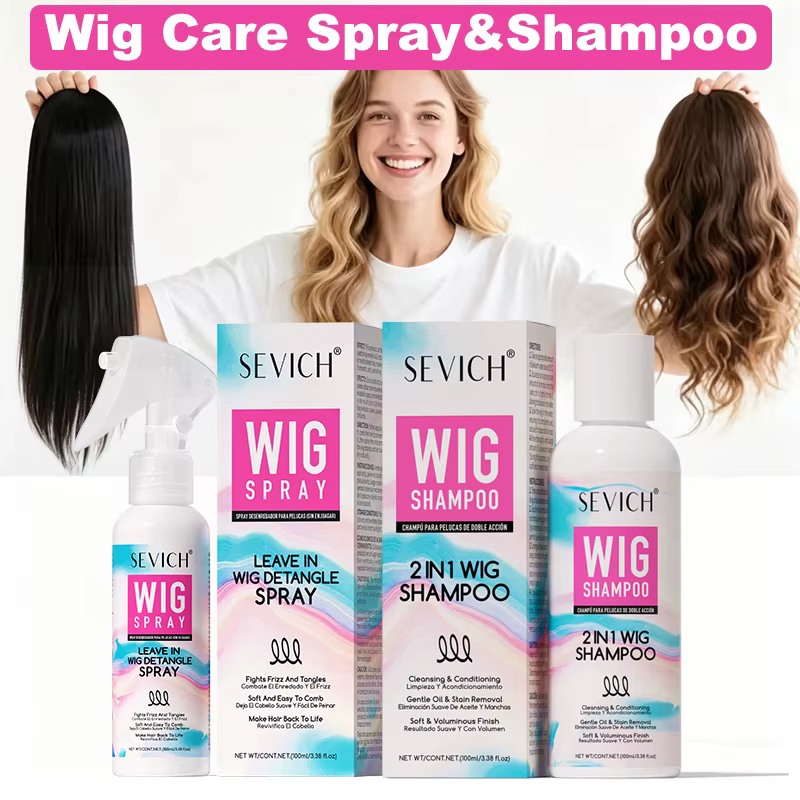 Spray adoucissant pour perruques - Cheveux secs et volumineux