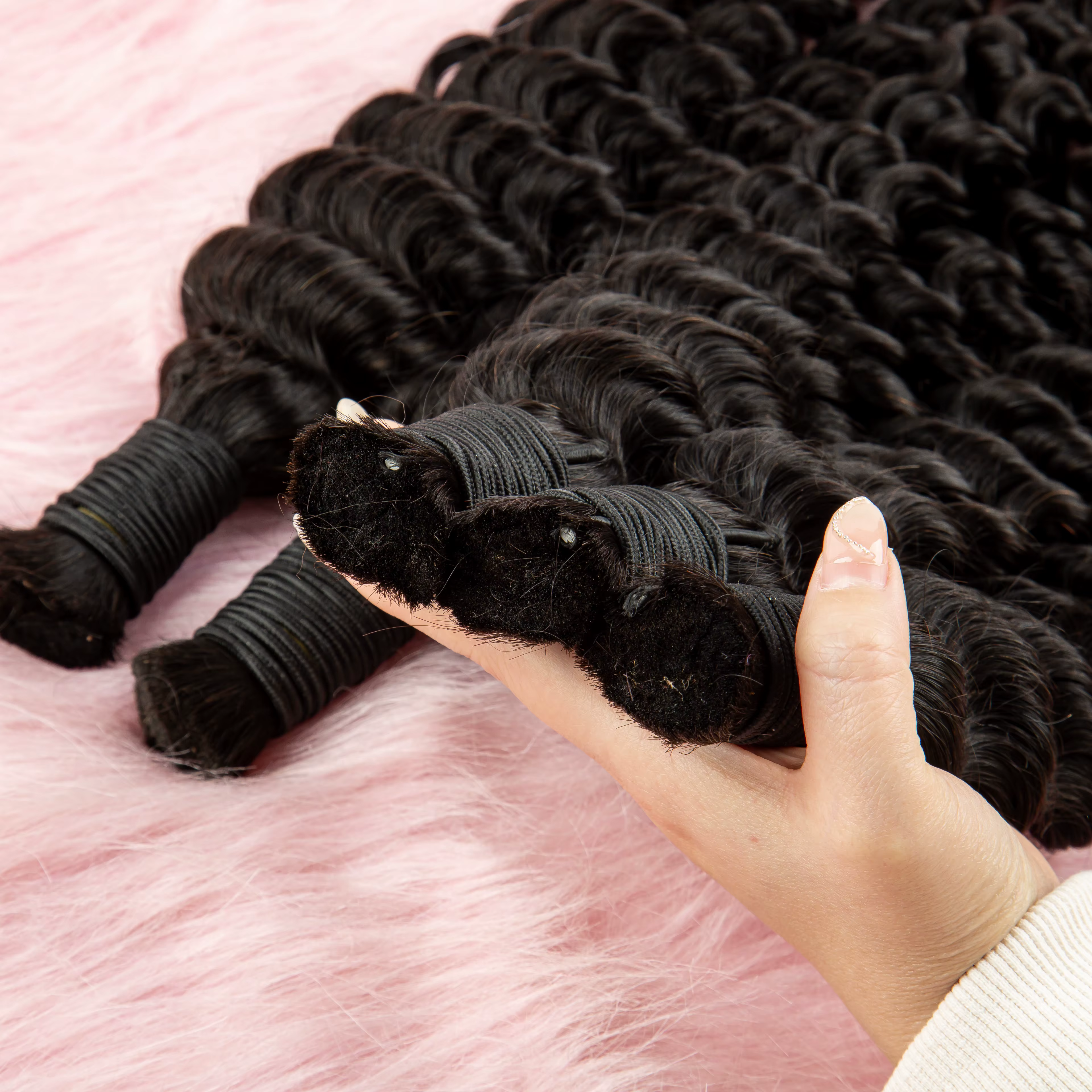 Cheveux humains naturels à tresser 26 28 pouces