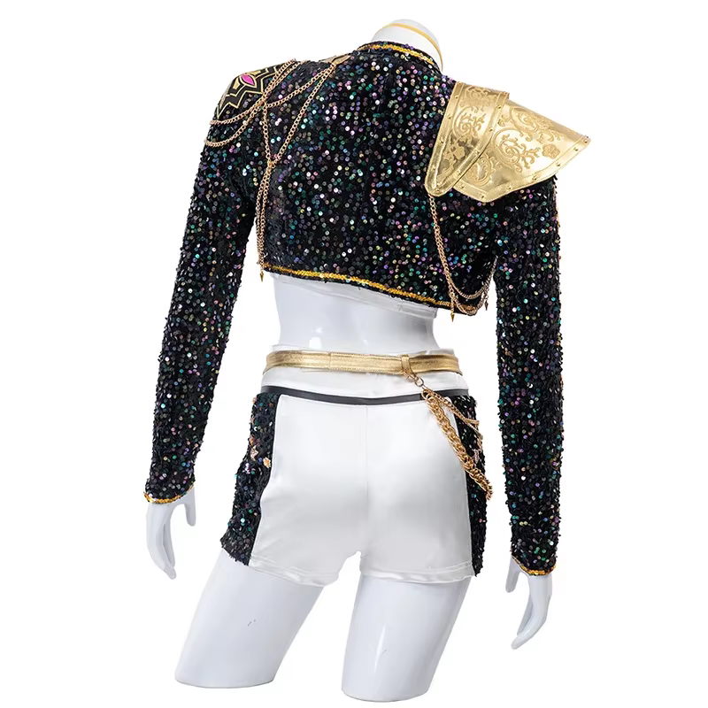 Perruque de Costume de Cosplay KPop Rumi pour Halloween