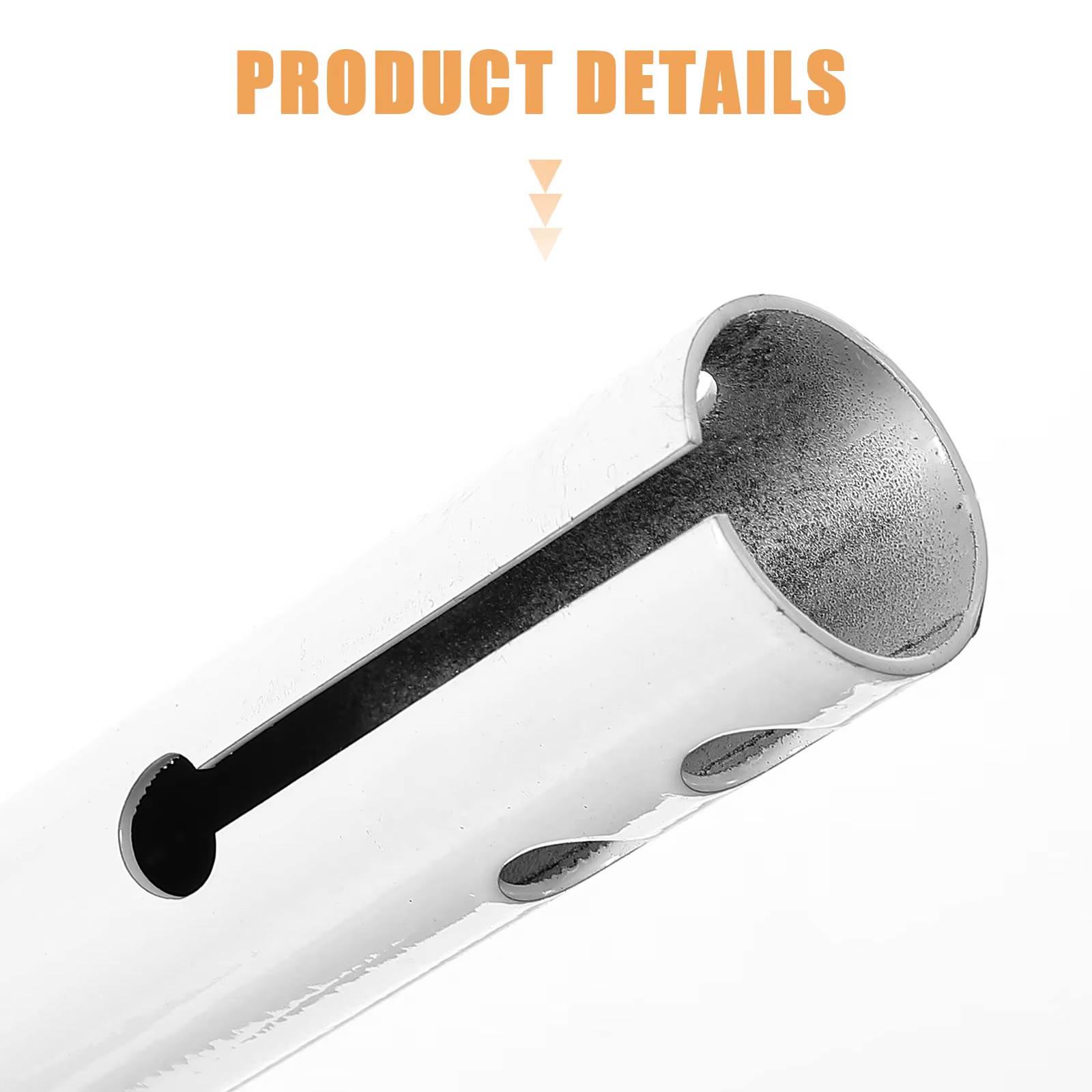 Tige d'extension de ventilateur de plafond de 50 cm, en fer robuste, pour ventilateurs de plafond universels et climatiseurs, connexion sécurisée à double trou